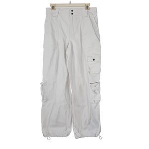 FOREVER 21 Cargo Utility Lightweight Light Beige Pants Medium